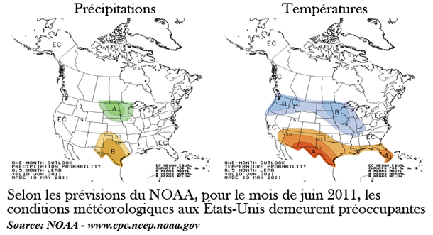 Conditions météo US Juin 2011 Conditions météo US Juin 2011